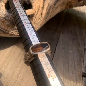 Silver Smoke Topaz Smart Ring